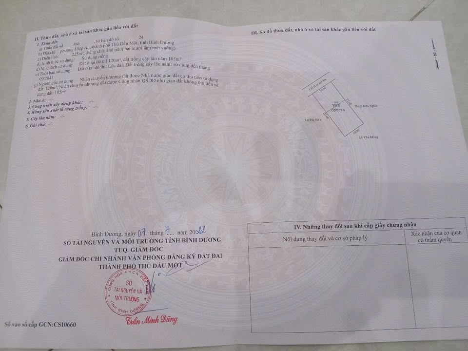 Đất nền Bến Cát 220m² giá 2.2 tỷ - Vị trí đẹp, gần Đại Nam!