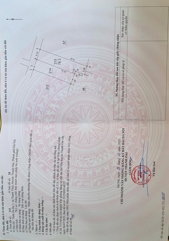 Lô đất đẹp tại Tam Hưng, Thanh Oai 78m² giá chỉ 4x triệu/m² - Chính chủ cần bán gấp!