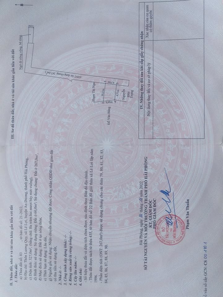 Đất nền Lương Quy - Lê Lợi 60m² giá 800 triệu - Đường ô tô vào tận nơi!