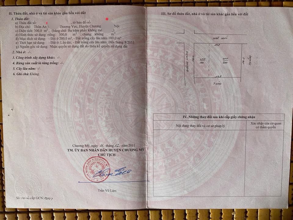 Đất nền Thượng Vực, Chương Mỹ 300m² giá chỉ 6 tỷ - Mặt tiền kinh doanh đắc địa!