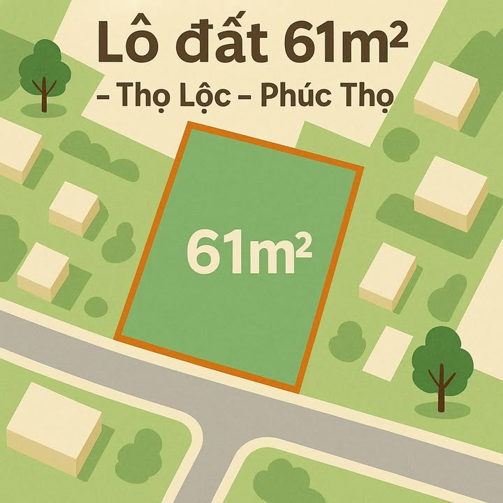 Đất nền Thọ Lộc Phúc Thọ 61m² giá 2 tỷ - Đầu tư sinh lời ngay!