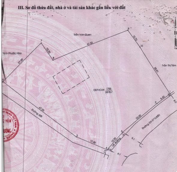 Đất thổ cư 2 mặt tiền Định Hòa 2878m² giá 28.78 tỷ - Cơ hội đầu tư tuyệt vời!