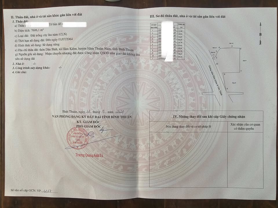 Đất mặt tiền đường Dẫn Hàm Kiệm 7606m² giá 9.5 tỷ - Đầu tư sinh lời hấp dẫn!