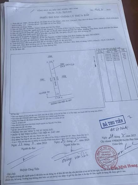 Đất nền Tân Hiệp, Phú Giáo 225m² giá chỉ 690 triệu - Cơ hội đầu tư hấp dẫn!