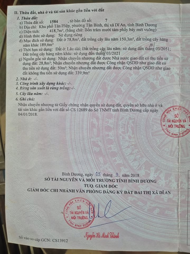 Nhà riêng Tân Hiệp 300m² giá 3.15 tỷ - Cơ hội đầu tư hấp dẫn!