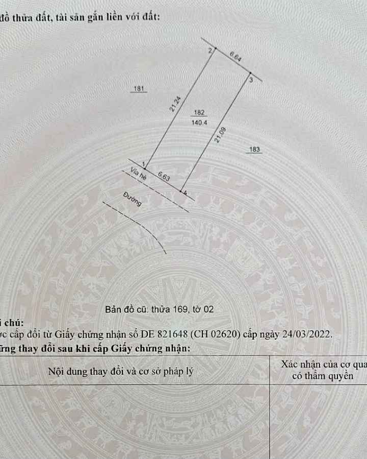 Đất dịch vụ Di Trạch, Hoài Đức 140.4m² - Vị trí đẹp, đầu tư sinh lời!