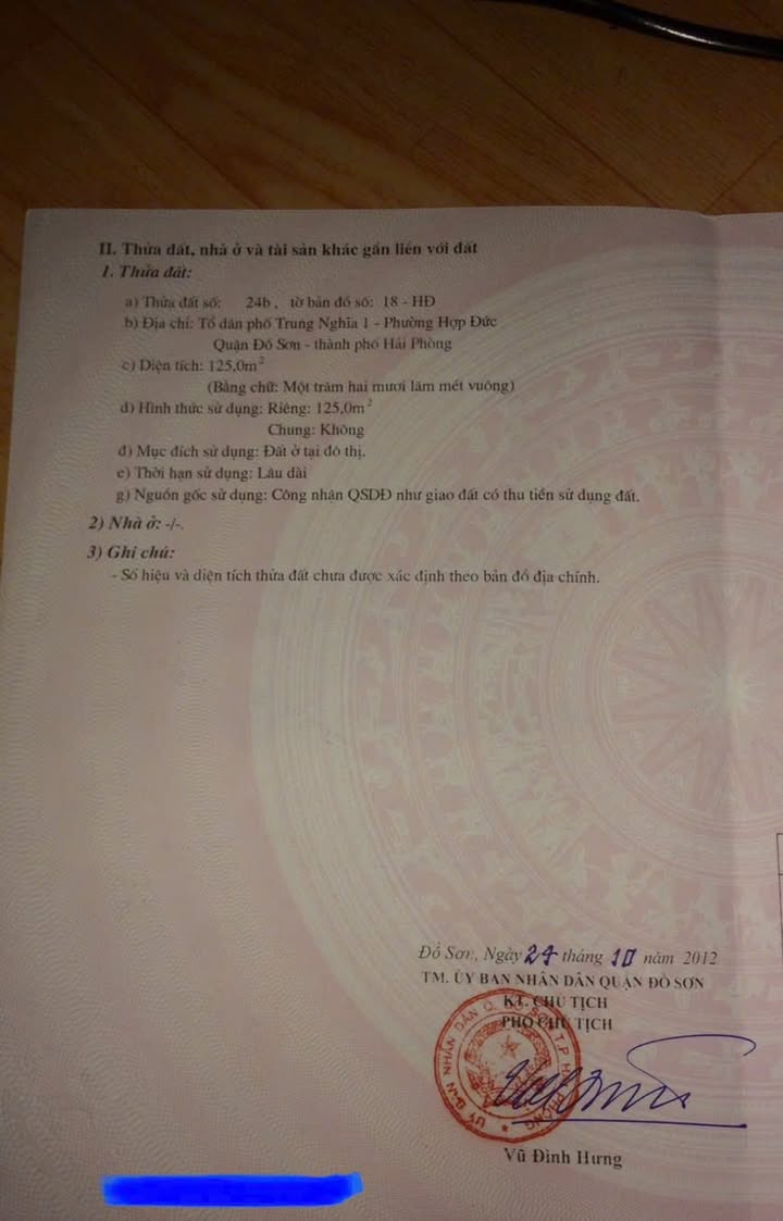 Đất Mặt đường Trung Nghĩa, Nam Đồ Sơn 125m² giá 2.5 tỷ - Cơ hội đầu tư tuyệt vời!