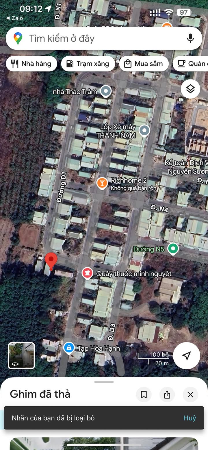 Đất nền Khu nhà ở Rickhome 2 Hòa Lợi 108m² giá 1.6 tỷ - Sổ đỏ chính chủ, xây dựng tự do!