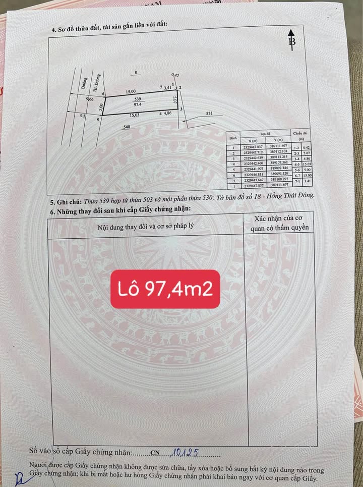 Đất nền Hoàng Quế 97m² chỉ 800 triệu - Đầu tư sinh lời ngay!