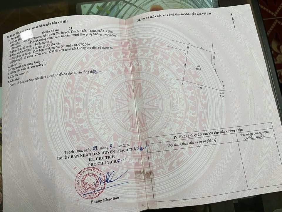 Đất nền Thôn Tây Phương, Thạch Thất 285m² - Giá cực tốt cho đầu tư!