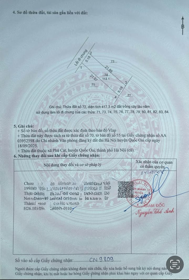 Đất nền Phú Cát Quốc Oai 113m² - Vị trí vàng đầu tư sinh lời cao!