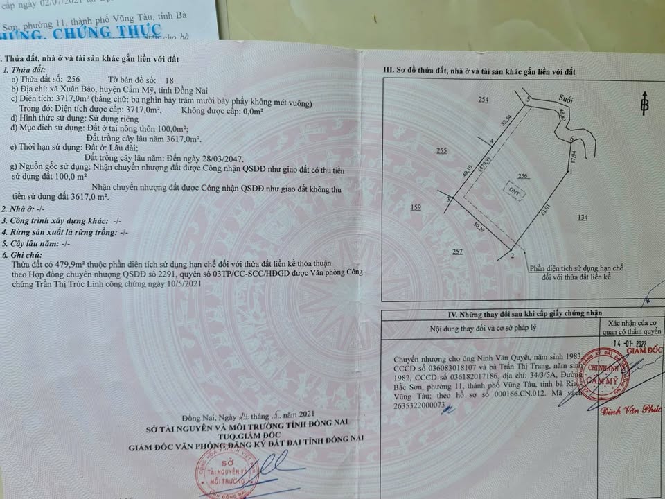 Đất thổ cư 4000m² tại Xuân Bảo, Cẩm Mỹ chỉ 2.29 tỷ - Cơ hội đầu tư tuyệt vời!