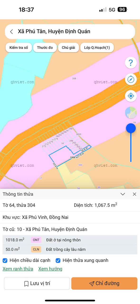 Đất nền Định Quán, Đồng Nai 1.067,8m² - Giá chỉ 850 triệu, cơ hội đầu tư sinh lời!