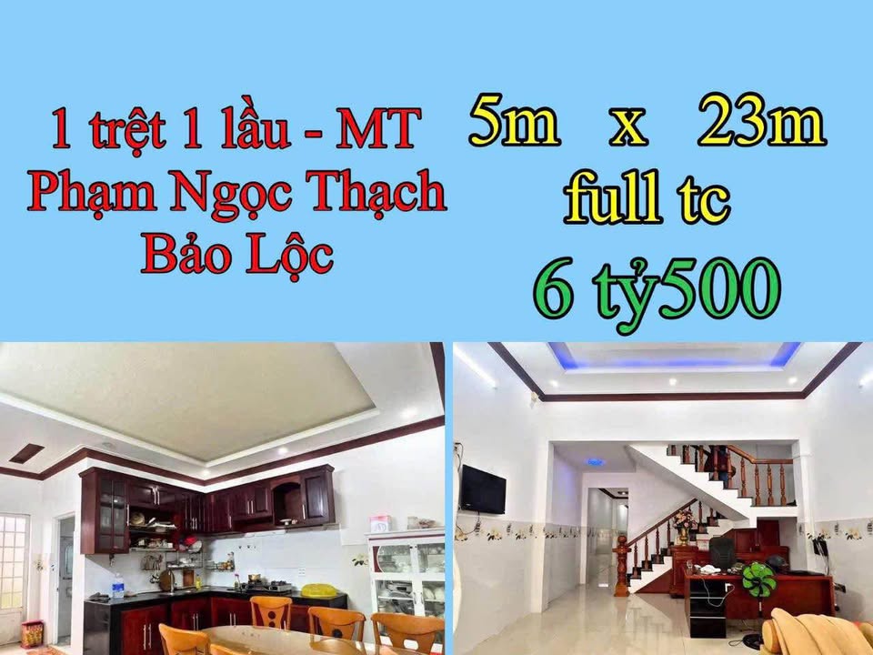 Nhà phố Bảo Lộc 115m² giá 6.5 tỷ - Kinh doanh tốt, ô tô vào tận nơi!