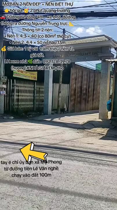 Đất nền và biệt thự Mỹ Phong 80m² giá chỉ 1 tỷ - Đầu tư sinh lời ngay!