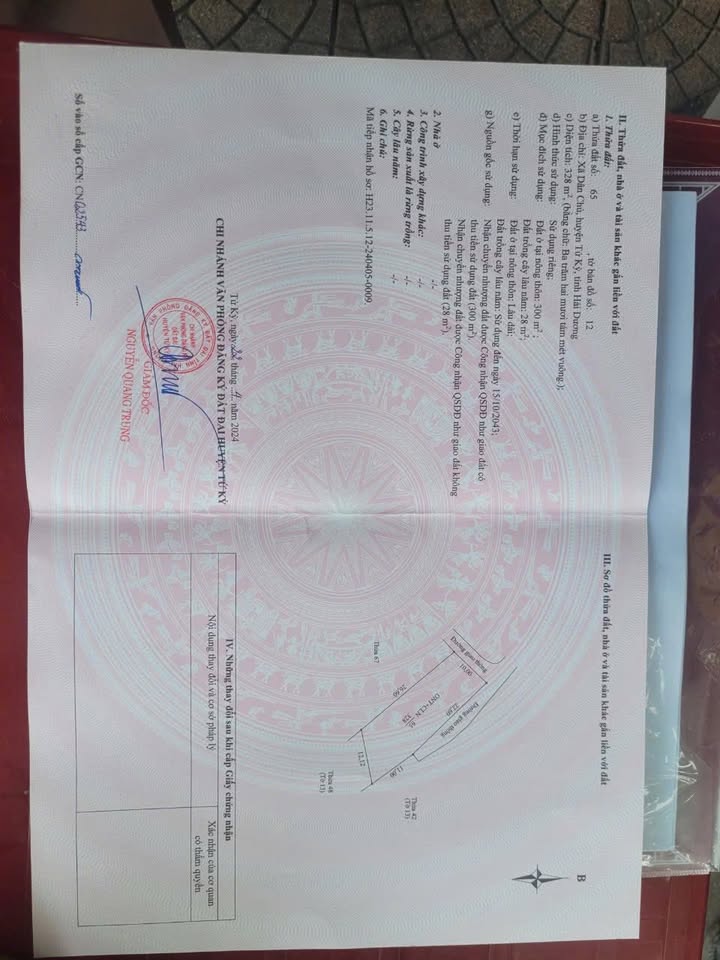 Đất nền Dân Chủ Tứ Kỳ 328m² giá 1 tỷ - Cơ hội đầu tư hấp dẫn!