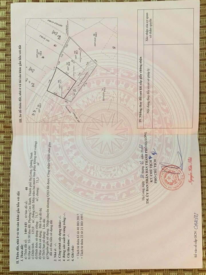 Bán 3 ô đất liền nhau tại Ngõ 20, Cao Xanh, Hạ Long - Giá chỉ 2.65 tỷ!