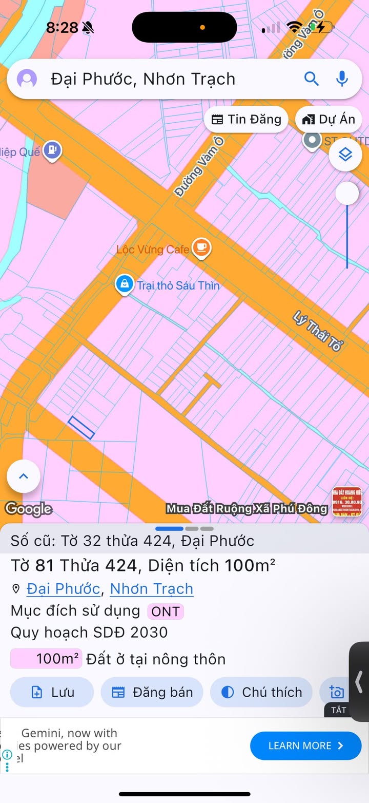 Đất nền Đại Phước 100m² giá 1.75 tỷ - Cơ hội đầu tư tuyệt vời!