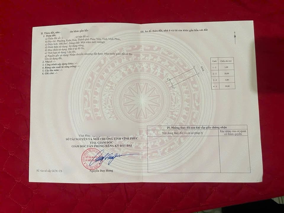 Đất thổ cư Yên Mỹ, Phường Xuân Hoà, 100m² giá 3 tỷ - Cơ hội đầu tư tuyệt vời!