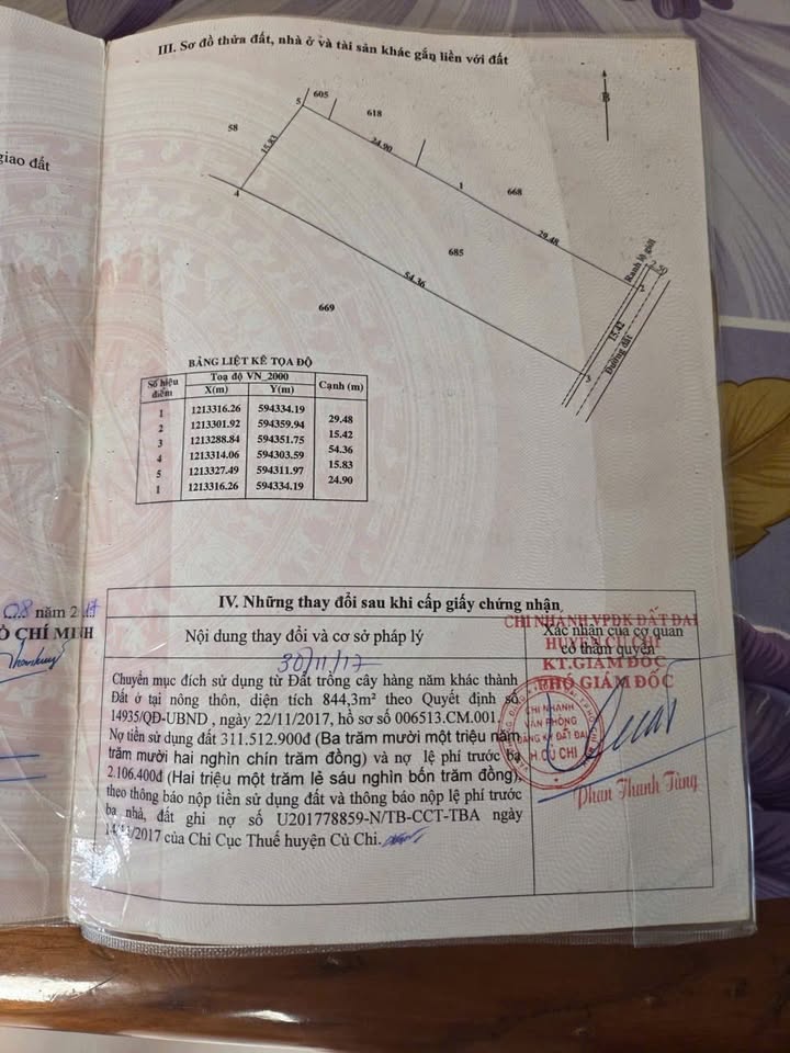 Đất nền Hòa Phú, Củ Chi 865m² giá 11 tỷ - Đường xe tải thông thoáng!