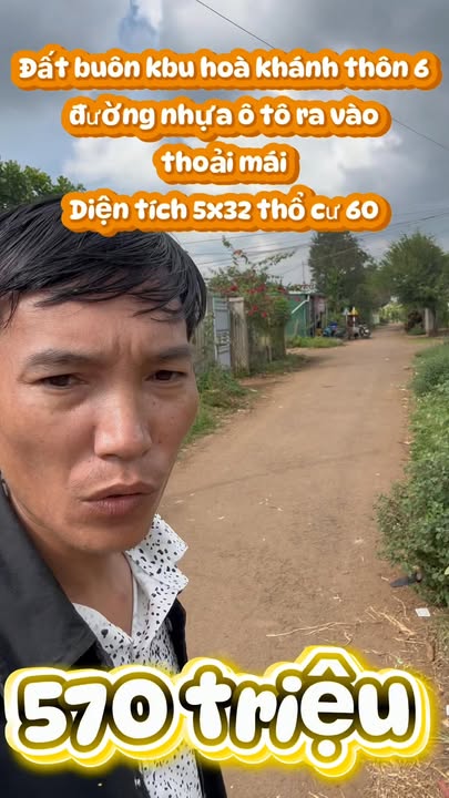 Đất nền Buôn Kbu 160m² giá 570 triệu - Cơ hội đầu tư không thể bỏ lỡ!