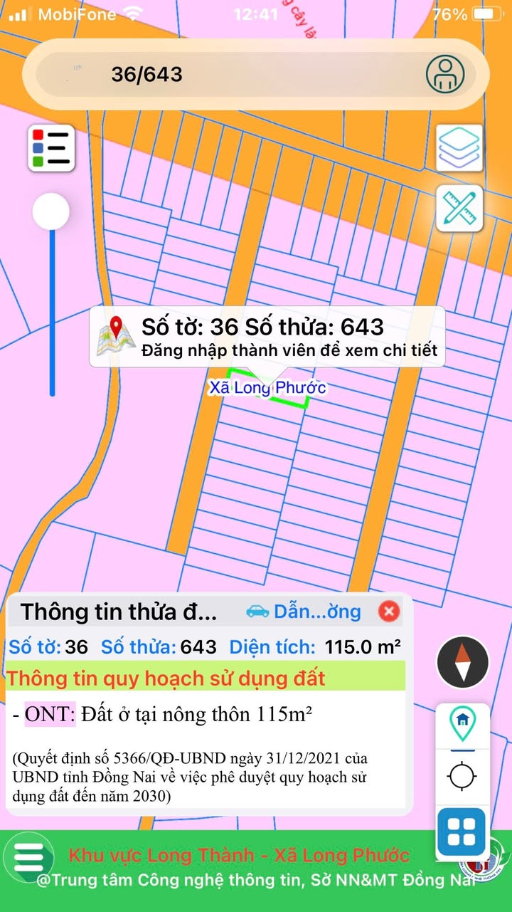 Đất thổ cư Long Phước, Long Thành 115m² giá chỉ 100 tỷ - Đầu tư sinh lời ngay!