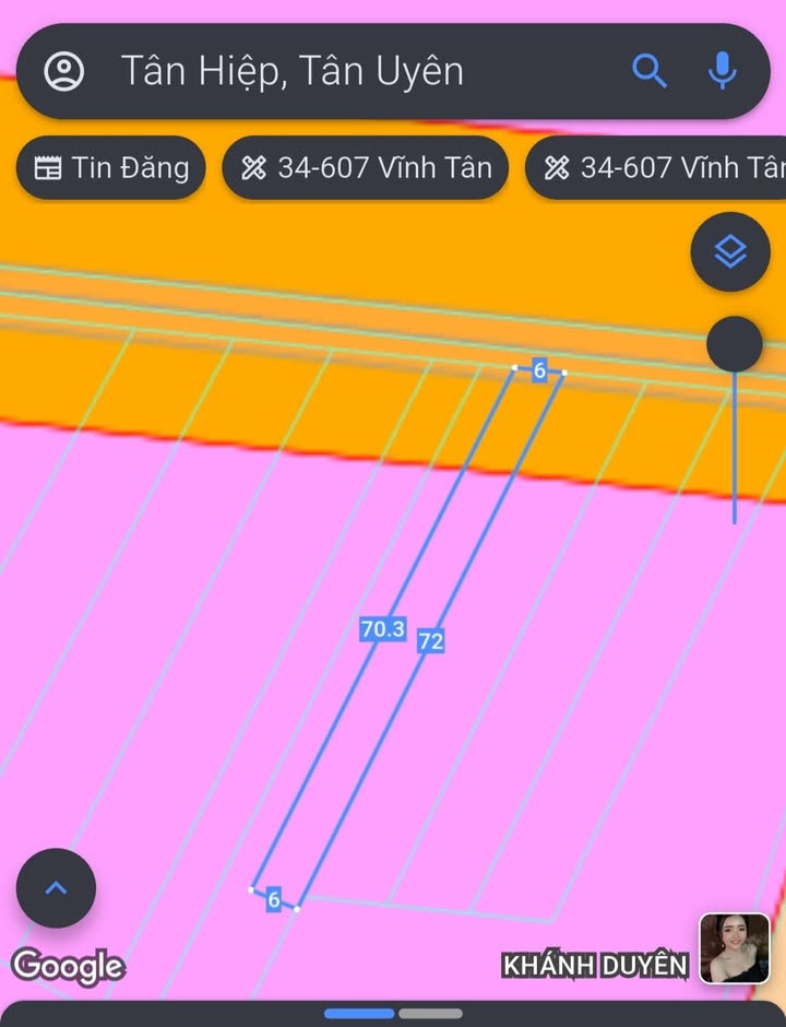 Đất nền phường Tân Hiệp, TP Tân Uyên 410m² giá 3.1 tỷ - Mặt tiền nhựa thông rộng rãi!