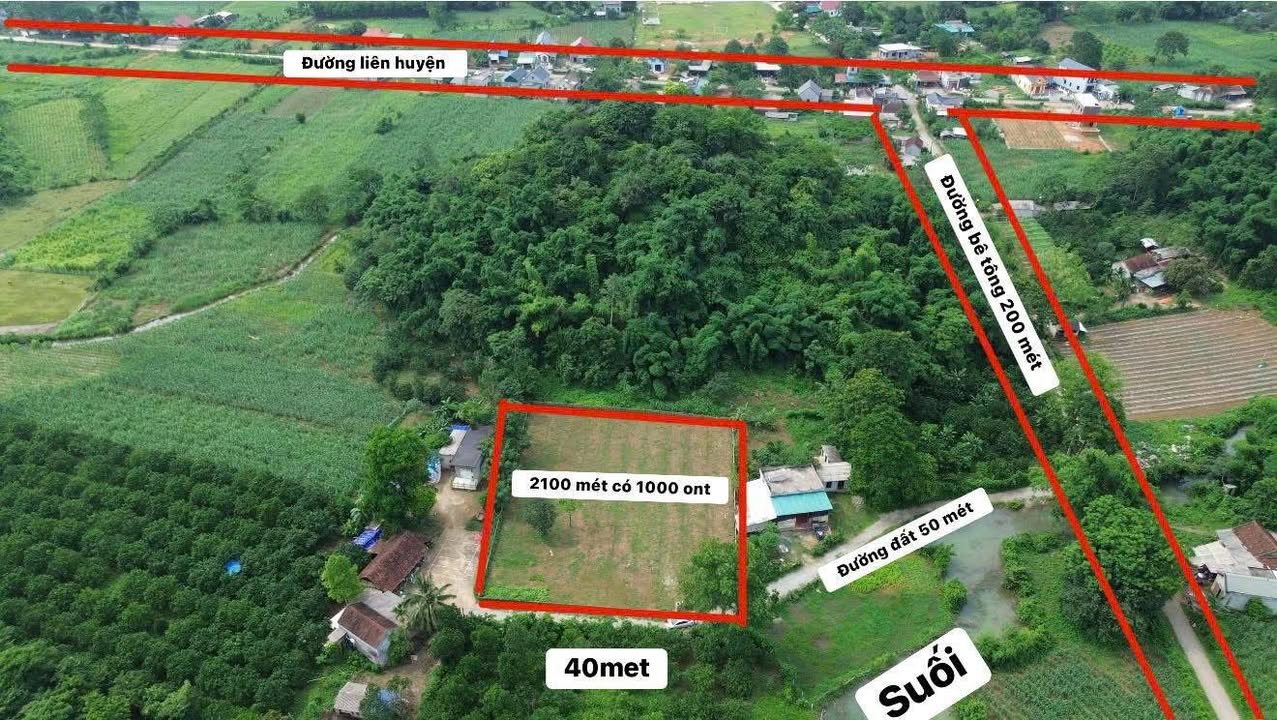 Đất nền thổ cư 2100m² tại Đa Phúc, Hòa Bình - Sổ đỏ chính chủ, giá chỉ 2 tỷ!