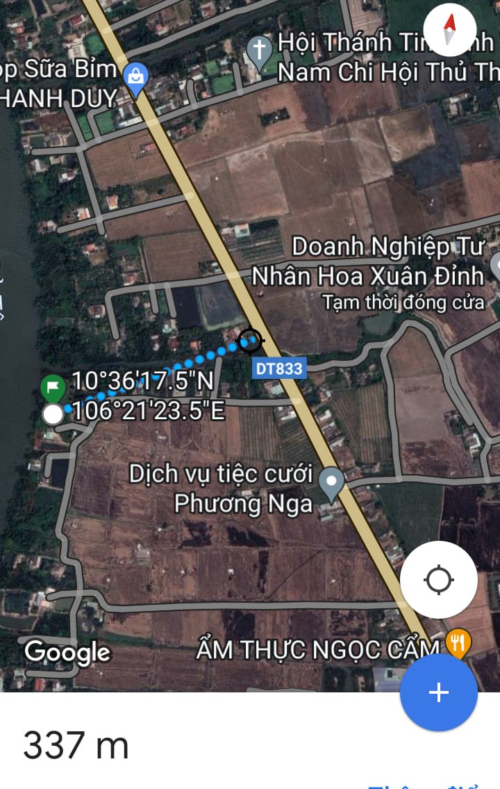 Đất nền 1606m² tại ấp 2 xã Mỹ Thạnh, giá 3.2 tỷ - Gần sông Vàm Cỏ Tây!