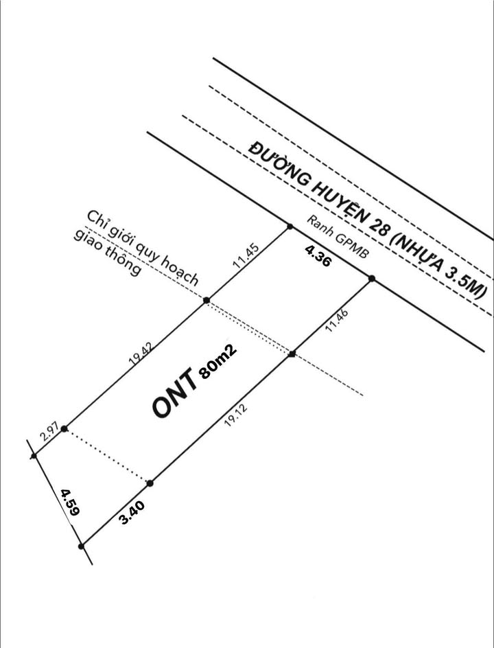 Đất nền 147m² đường Huyện 28, Tân Thạnh, Cần Thơ - Chỉ 195 triệu, cơ hội vàng đầu tư!