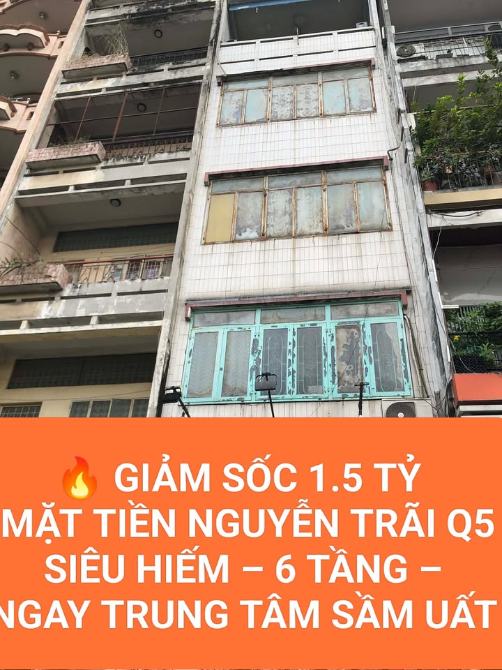 Bán gấp FrontHouse 6 tầng Nguyễn Trãi Quận 5 giá 19.5 tỷ - Đầu tư sinh lời ngay!