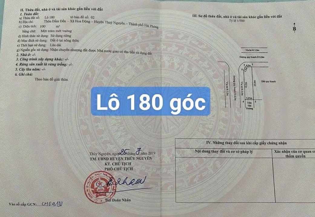 Đất nền thôn Đầm Đền, xã Hoa Động 100m² - Giá mềm nhất thị trường!