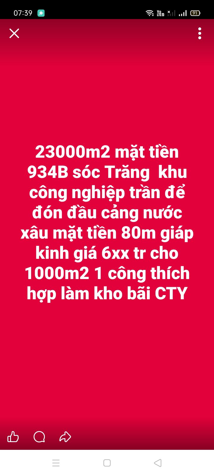 Đất nông nghiệp 230.000m² xã Tài Văn, huyện Trần Đề, Sóc Trăng - Giá chỉ 1.38 tỷ!