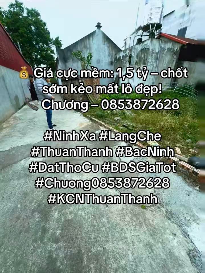 Đất thổ cư Ninh Xá, Thuận Thành 48.4m² giá 1.5 tỷ - Đầu tư sinh lời ngay!