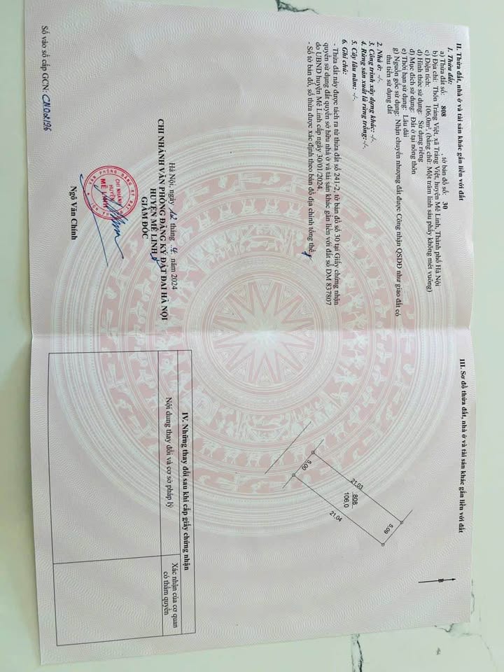 Đất thổ cư Tráng Việt Mê Linh 106m² giá 5.086 tỷ - Sổ đỏ chính chủ, tiện ích đầy đủ!