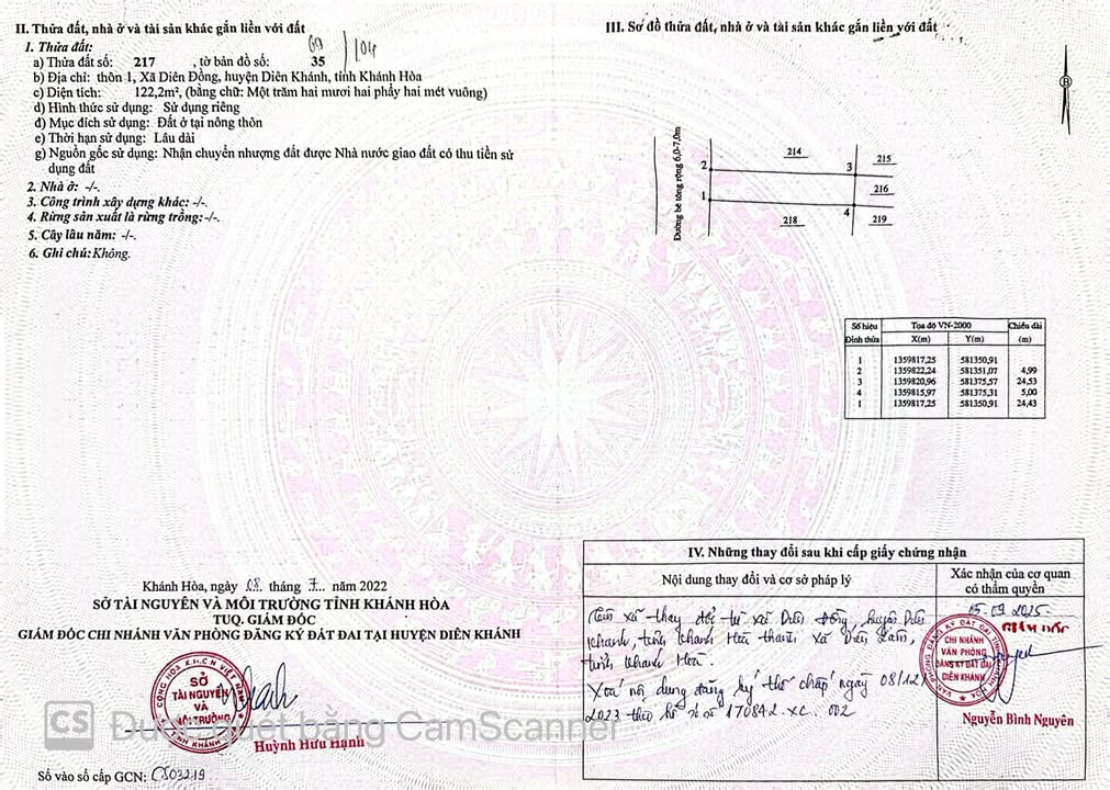 Đất thổ cư Diên Đồng 122.2m² chỉ 650 triệu - Cắt lỗ ngay!