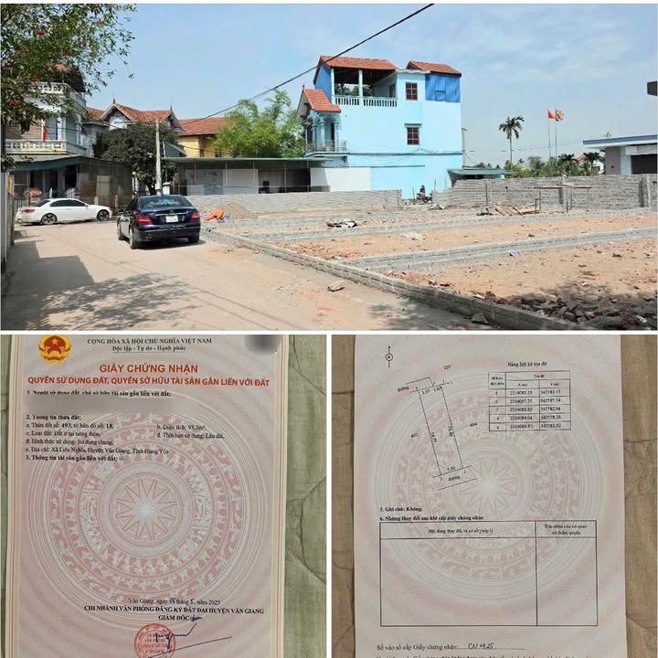 Đất thổ cư 93,3m² tại Phi Liệt, Văn Giang - Giá chỉ 5 tỷ, đầu tư sinh lợi ngay!