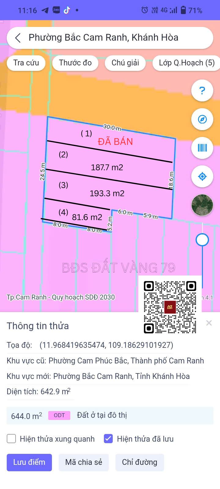 Đất nền Hòa Do 2 Bắc Cam Ranh 187.7m² giá 2 tỷ - Sổ hồng riêng, pháp lý rõ ràng!