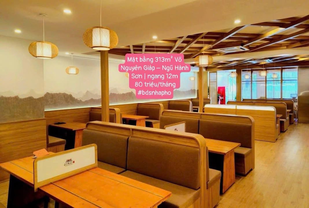 Mặt bằng cho thuê Võ Nguyên Giáp, Ngũ Hành Sơn 313m² giá 80 triệu/tháng - Cơ hội kinh doanh hấp dẫn!