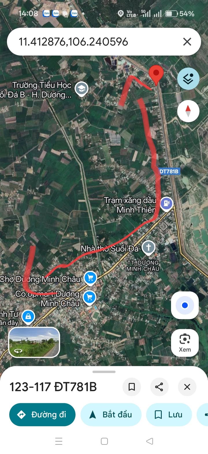 Đất mặt tiền Đường 781B, Dương Minh Châu 600m² giá 1.45 tỷ - Cơ hội đầu tư hấp dẫn!