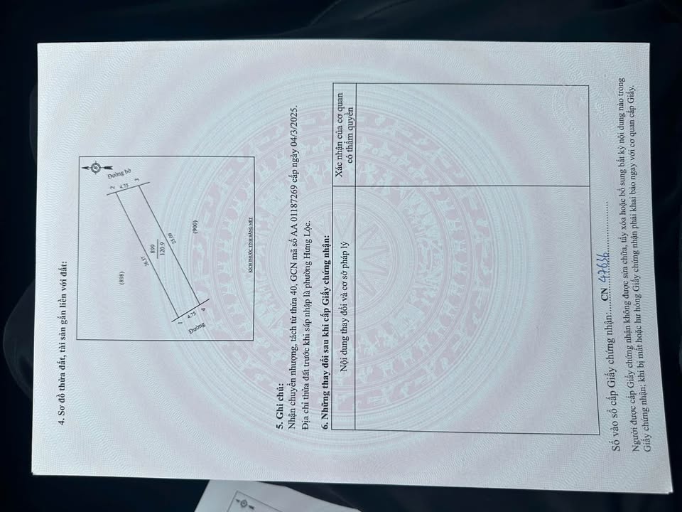 Đất Hưng Lộc Vinh 120m² giá 3 tỷ - Đường thông thoáng, xây dựng tự do!