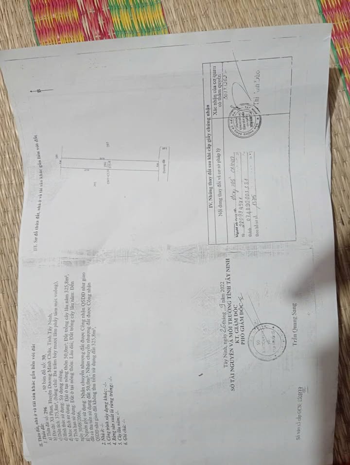 Đất thổ cư Dương Minh Châu 360m² giá 400 triệu - Cơ hội đầu tư hấp dẫn!