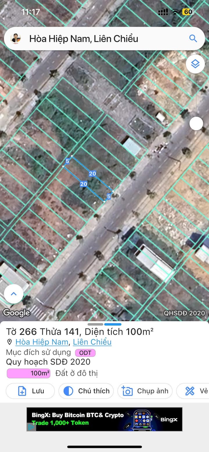 Đất nền Liên Chiểu Đà Nẵng 100m² giá 4 tỷ - Hướng Đông Nam, vị trí đẹp!