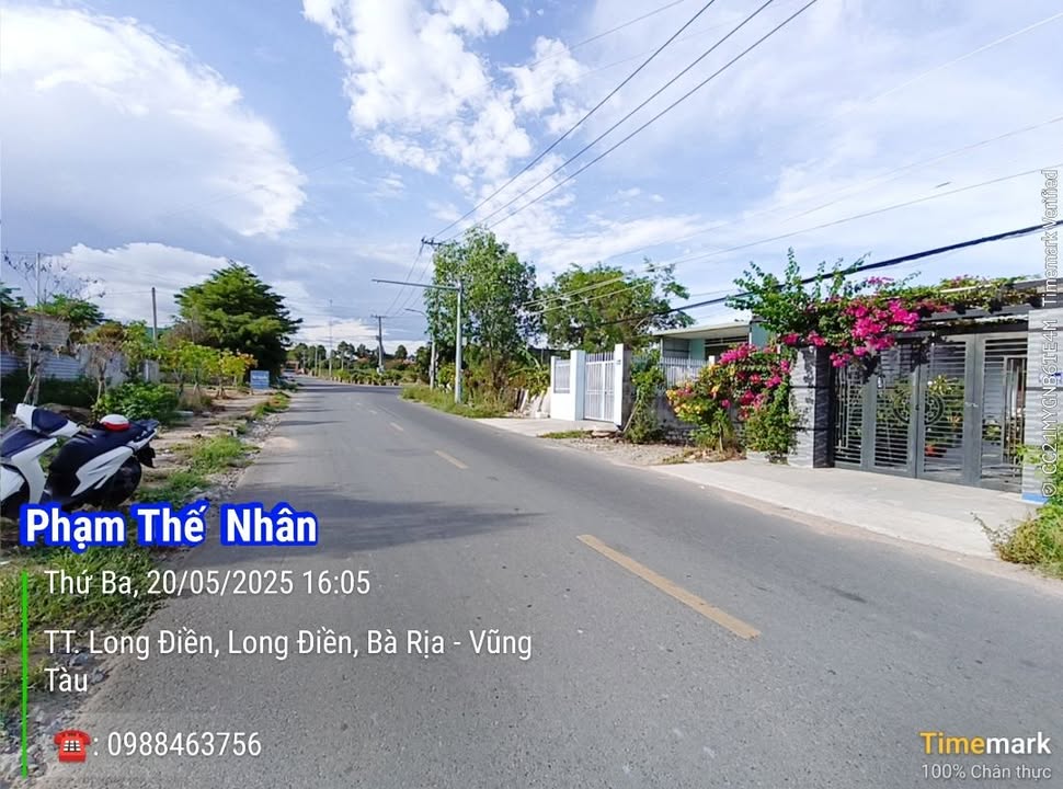 Đất nền mặt tiền đường Hải Lâm Bàu Trứ, Long Hải 155m² giá 1.78 tỷ - Cơ hội đầu tư hấp dẫn!
