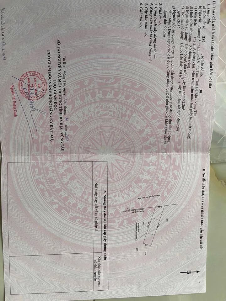 Bán đất mặt tiền đường Nguyễn Thị Minh Khai, Vũng Tàu 152m² giá 12.5 tỷ - Nơi lý tưởng để xây dựng khách sạn!