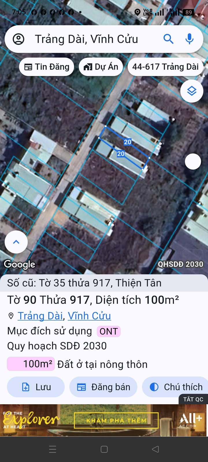 Đất thổ cư Trảng Dài Biên Hòa 100m² giá 1.75 tỷ - Chính chủ bán gấp!