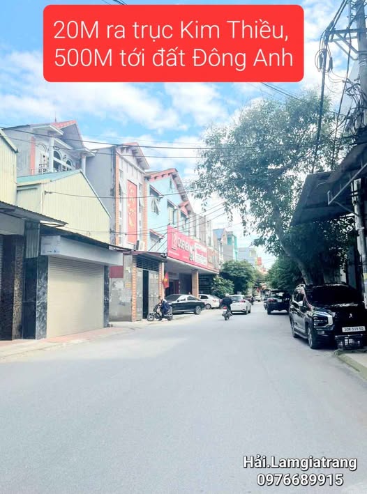 Đất nền Kim Thiều, Từ Sơn 62m² giá 2 tỷ - Ô tô vào tận nơi, View công viên!