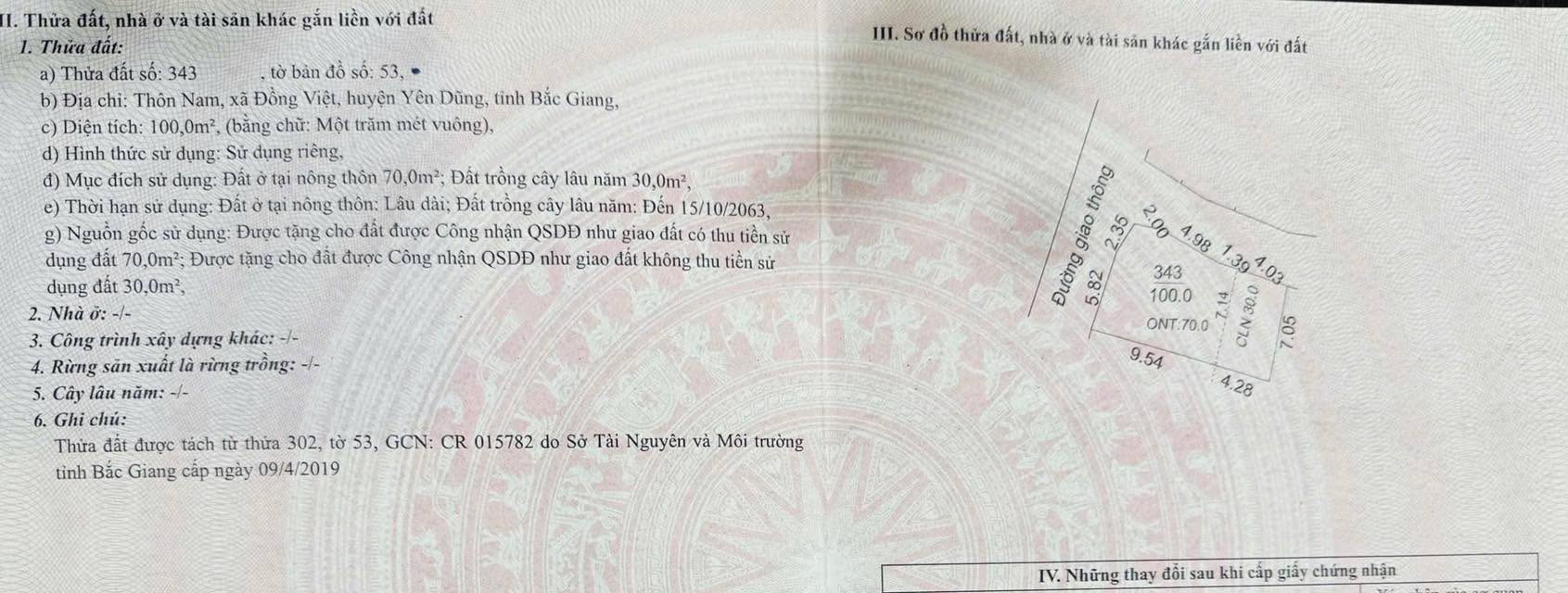 Đất nền thôn Nam Đồng, Yên Dũng 100m² giá 900 triệu - Lô góc 2 mặt tiền cực hiếm!