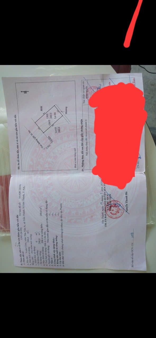 Đất nền Bình Minh Yên Thành 200m² giá chỉ 1 tỷ - Sổ đỏ trao tay!