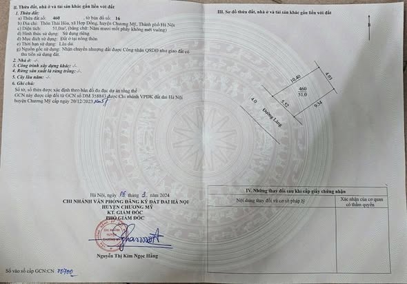 Đất nền 51m² tại Quảng Bị, Chương Mỹ - Giá chỉ 2 tỷ, đầu tư tiềm năng!